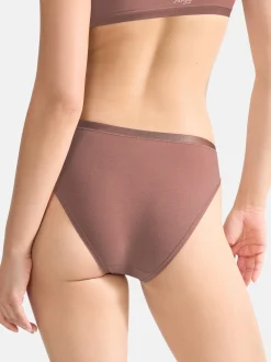 sloggi Damen High Waist Panty - 9er Pack GO Daily Cotton in braun
