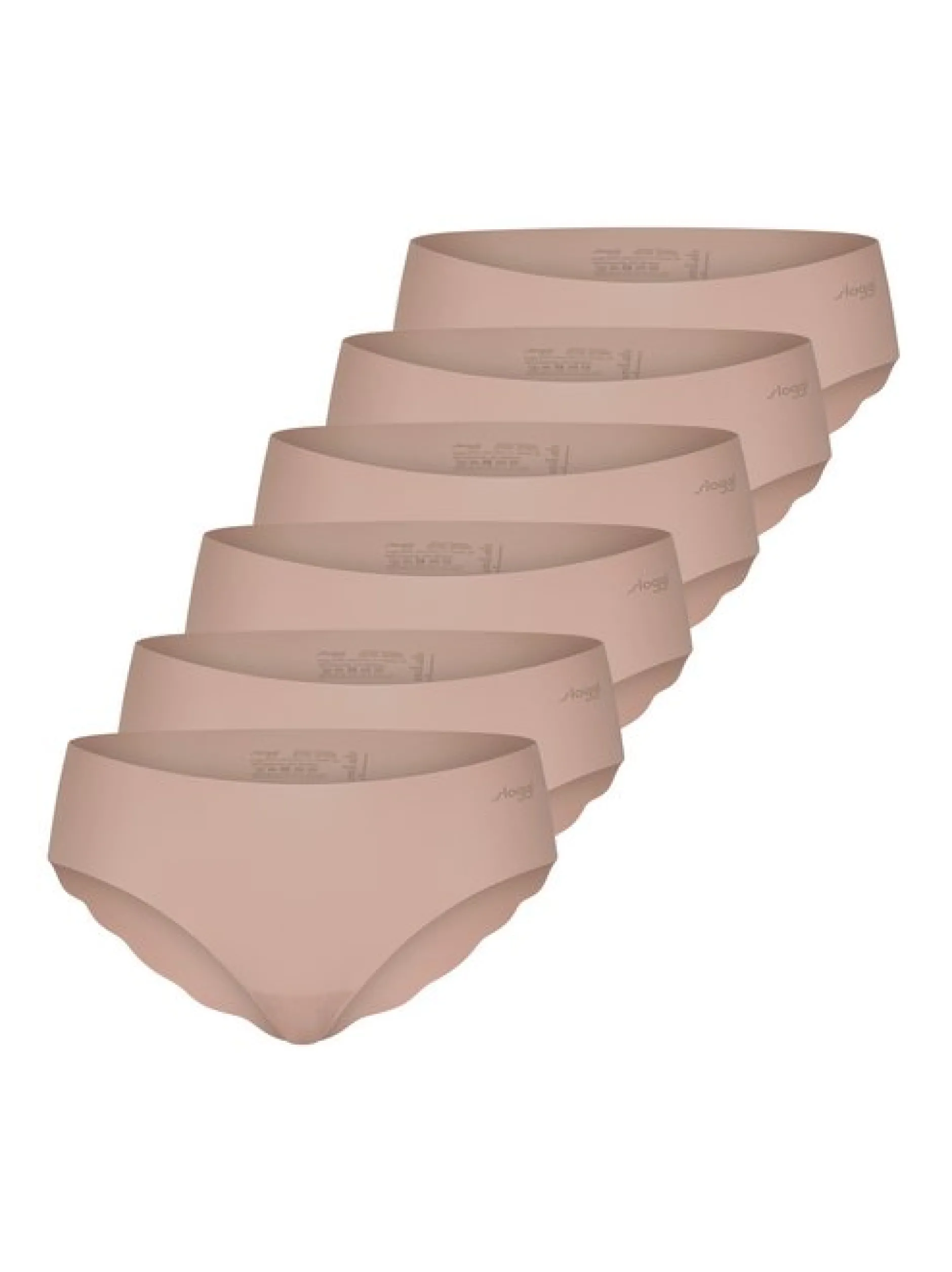 sloggi Damen Hipster - 6er Pack ZERO Microfibre in beige