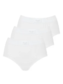sloggi Damen Maxi Slip - 3er Pack Double Comfort in weiß