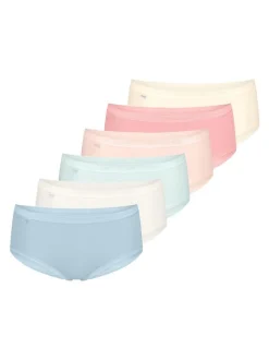 sloggi Damen Midi Slip - 6er Pack Basic+ in mehrfarbig