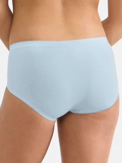 sloggi Damen Midi Slip - 6er Pack Basic+ in hellblau