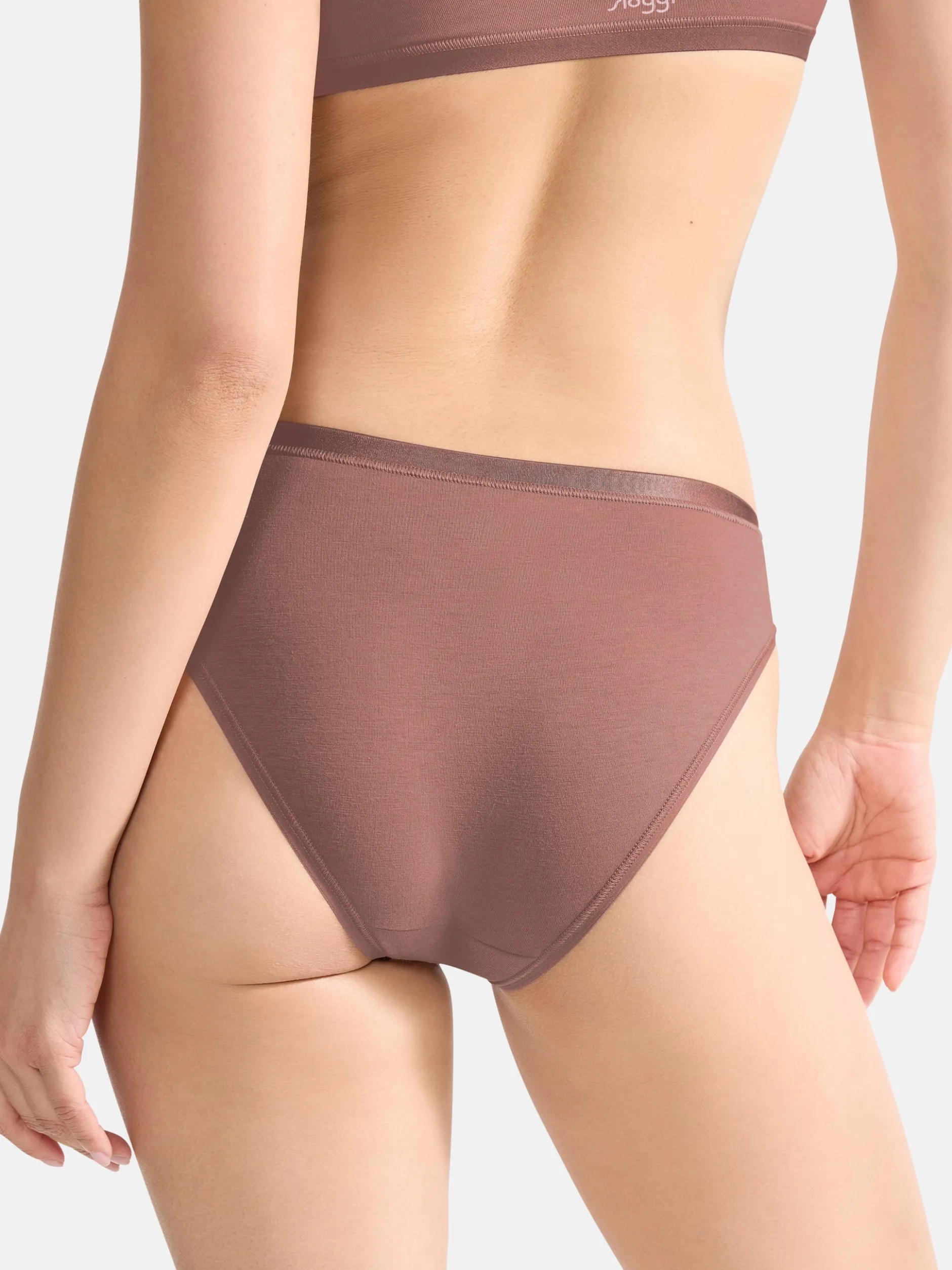 sloggi Damen Midi Slip - 9er Pack GO Daily Cotton in braun