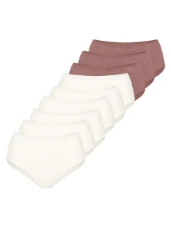 sloggi Damen Midi Slip - 9er Pack GO Daily Cotton in braun