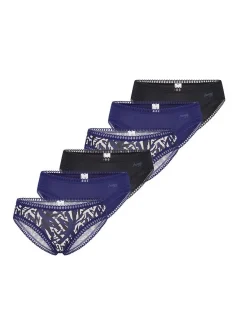 sloggi Damen Mini Slip - 6er Pack GO Crush in mehrfarbig blau