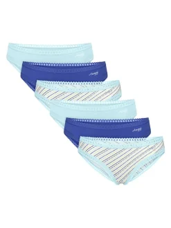 sloggi Damen Mini Slip - 6er Pack GO Crush in blau
