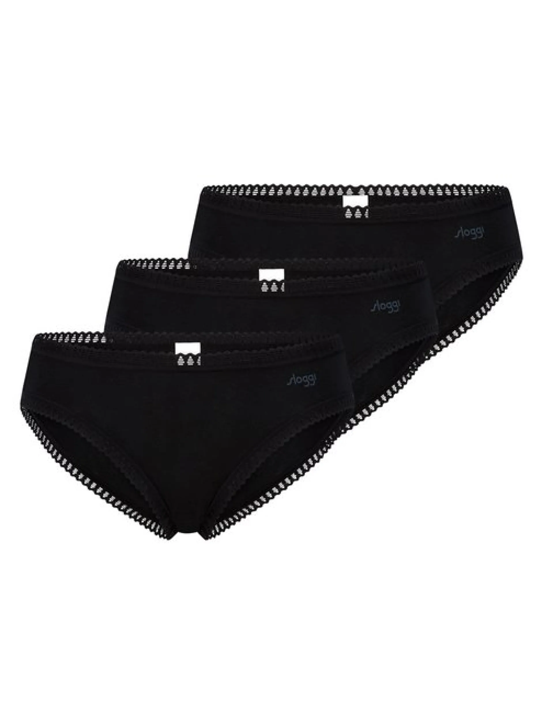 sloggi Damen Mini Slip - 3er Pack GO Crush in schwarz