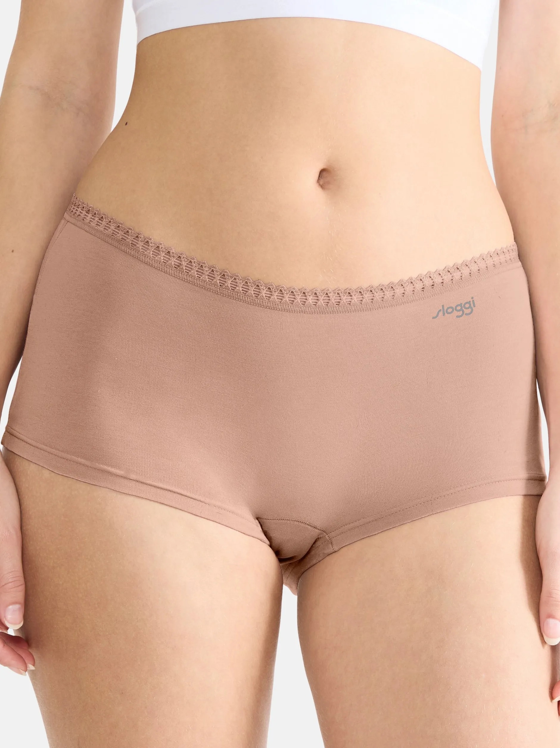 sloggi Damen Short Slip - 9er Pack GO Crush in braun