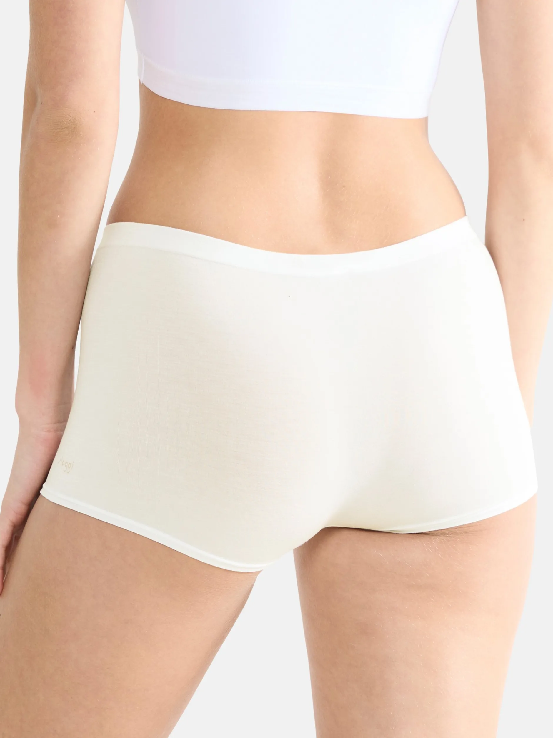 sloggi Damen Short Slip - 2er Pack GO Sense in beige weiß