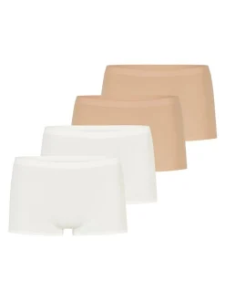 sloggi Damen Short Slip - 4er Pack GO Sense in braun