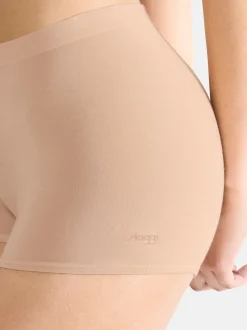 sloggi Damen Short Slip - 4er Pack GO Sense in braun