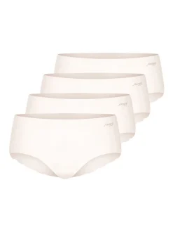 sloggi Damen Short Slip - 4er Pack ZERO Microfibre in beige vanille