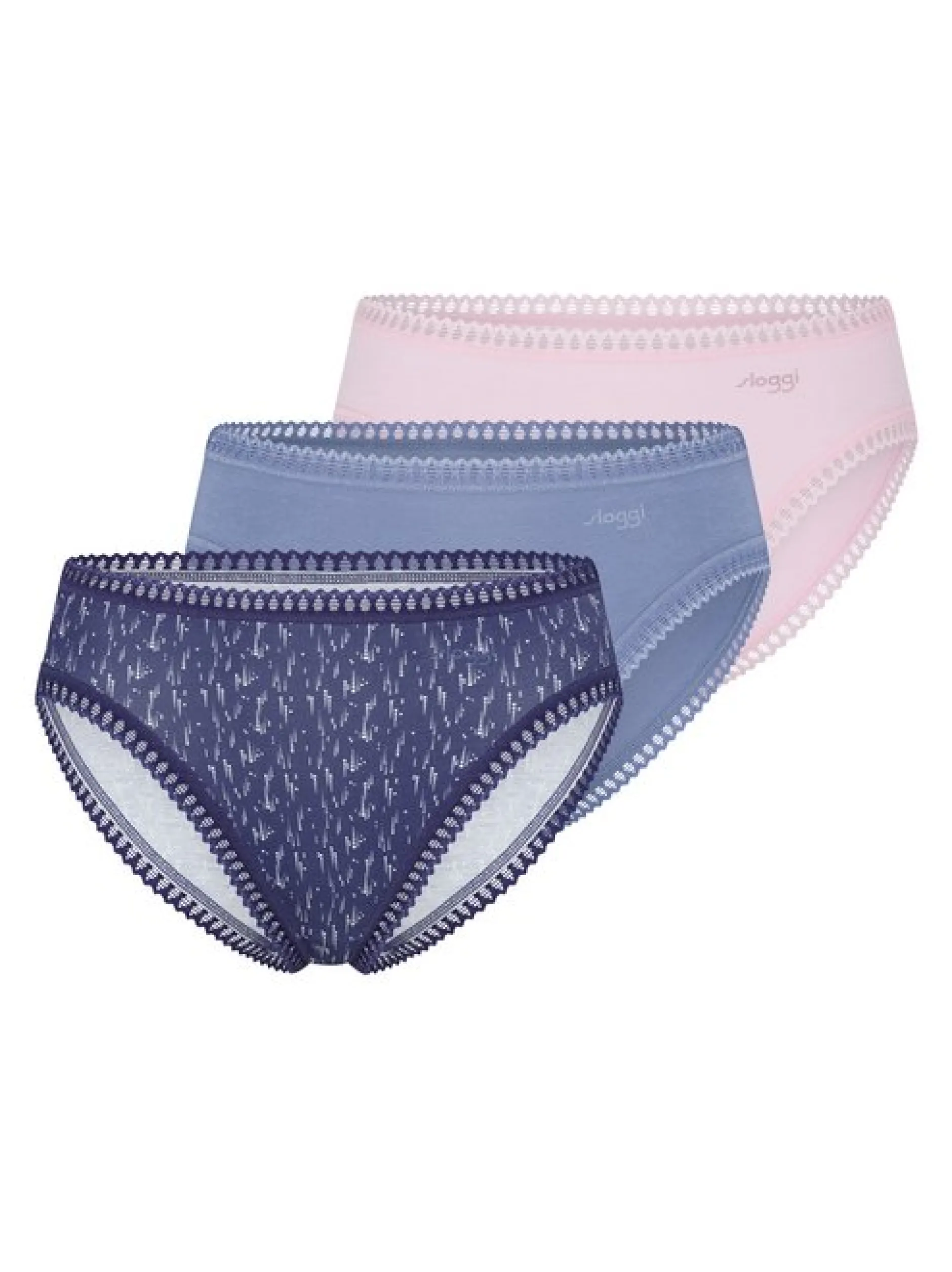 sloggi Damen Slip - 3er Pack GO Crush in blau