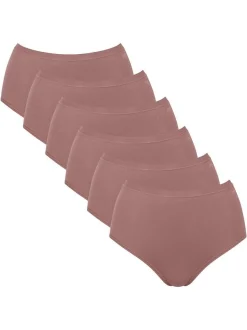 sloggi Damen Slip 6er Pack in braun