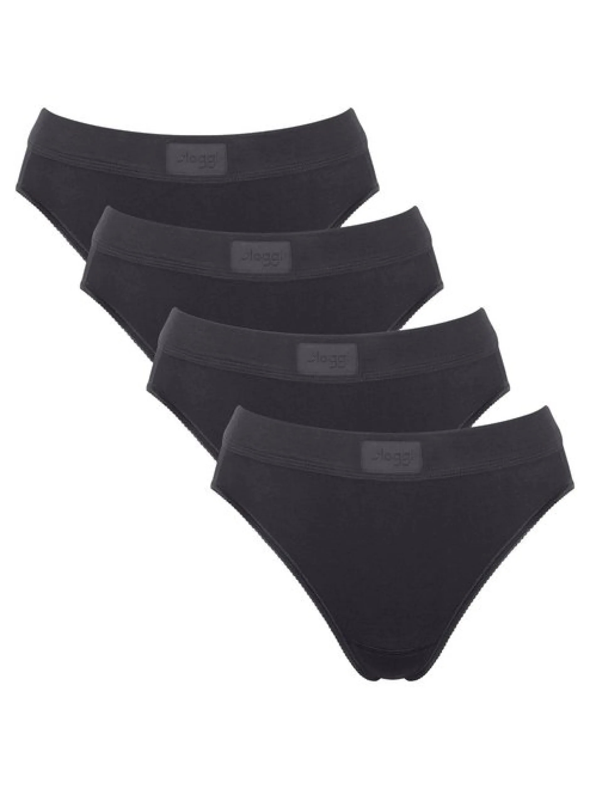 sloggi Damen Slip 4er Pack in schwarz