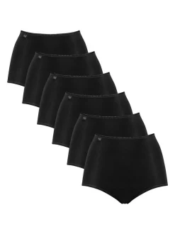 sloggi Damen Slip 6er Pack in schwarz
