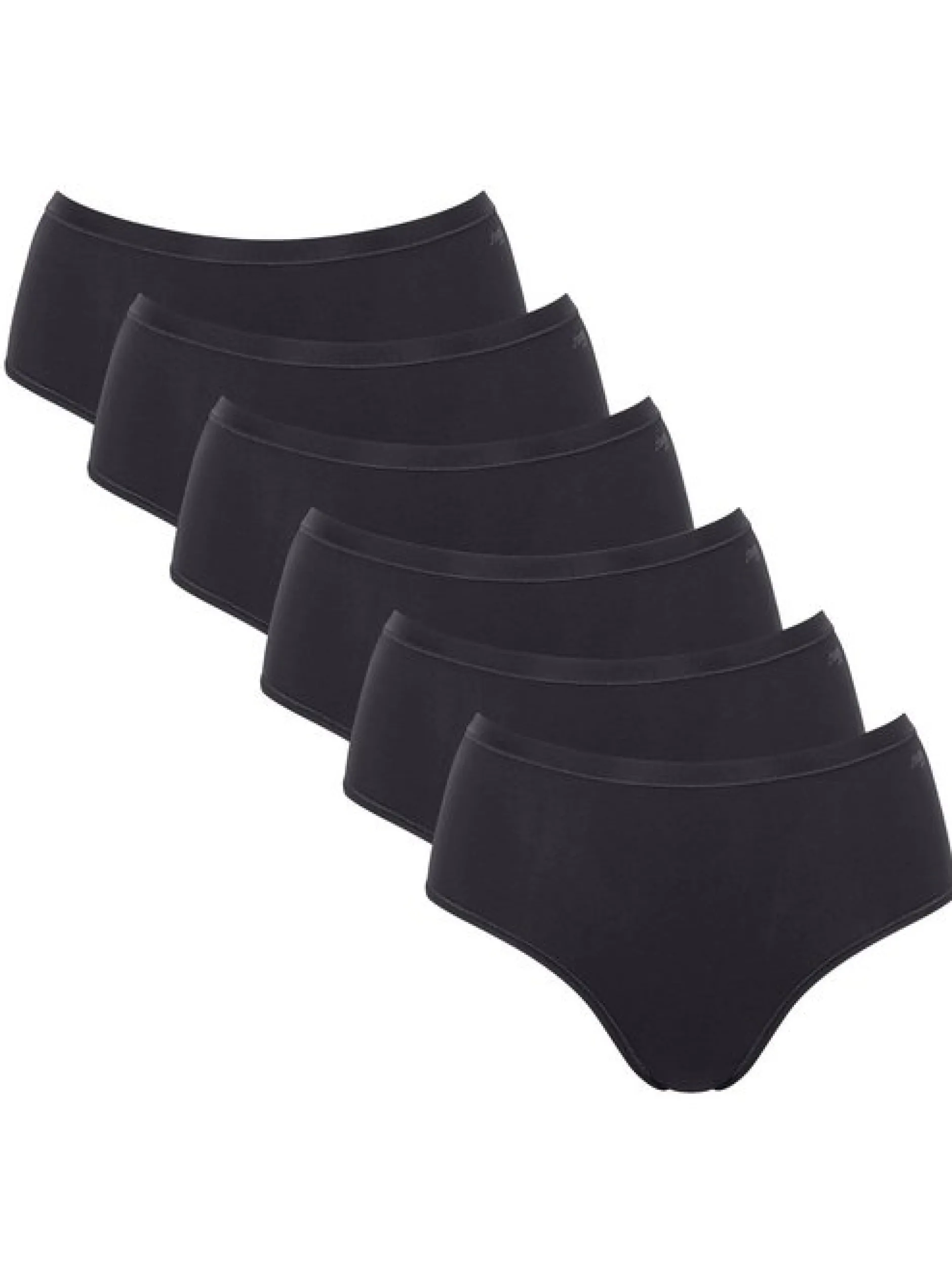 sloggi Damen Slip 6er Pack in schwarz