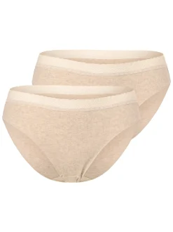 sloggi Damen Slips im 2er-Pack in beige grau