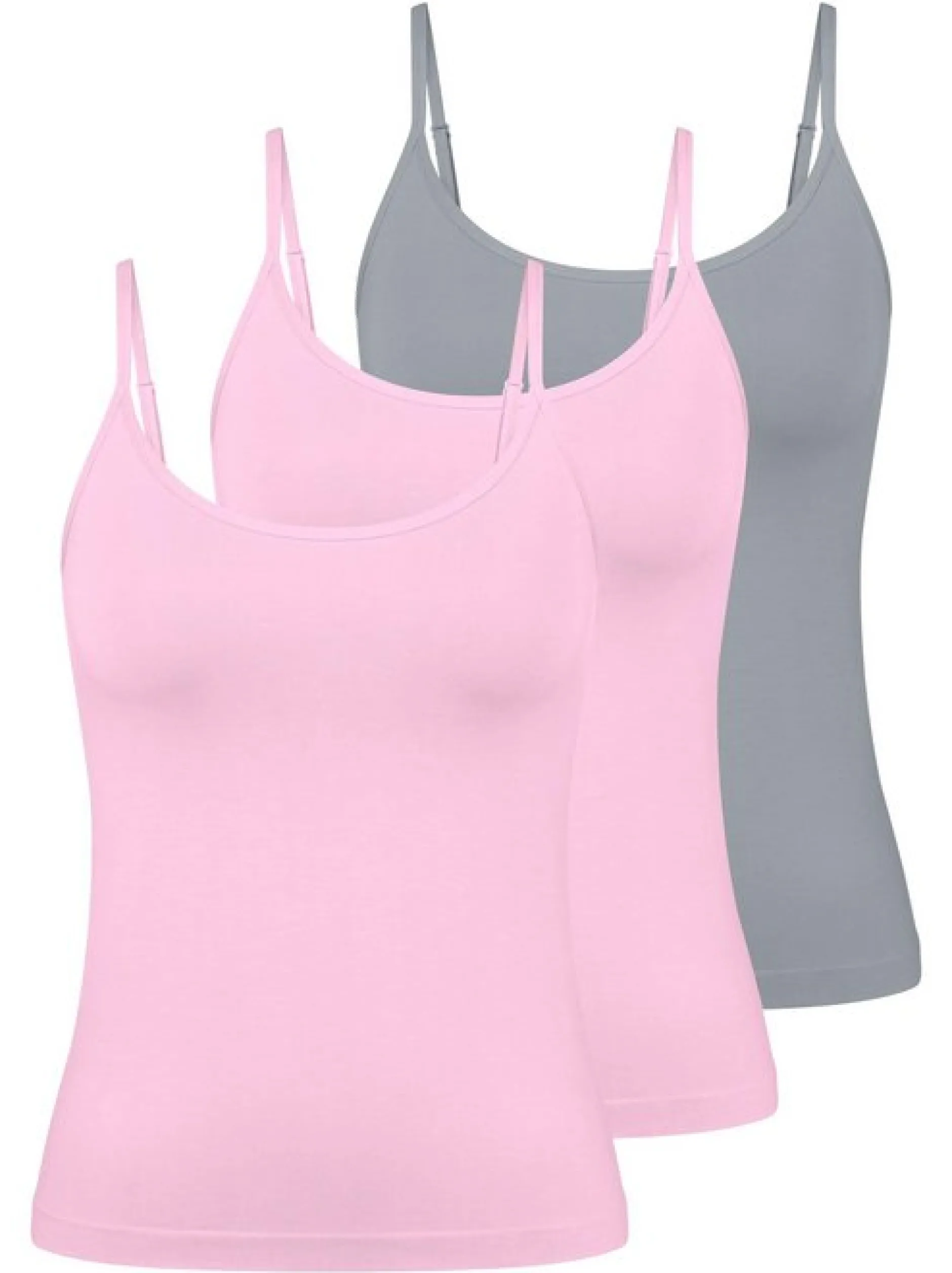 sloggi Damen Spaghetti Top - 3er Pack GO Sense in mehrfarbig