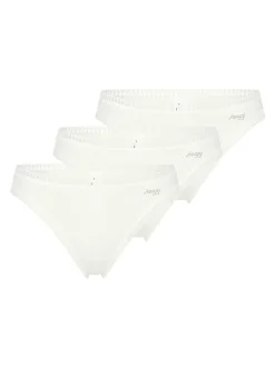 sloggi Damen String - 3er Pack GO Crush in beige weiß