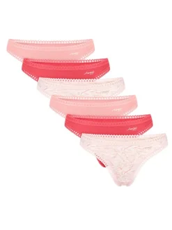 sloggi Damen String - 6er Pack GO Crush in rosa