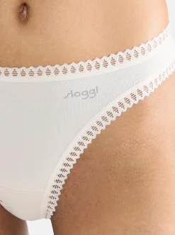 sloggi Damen String - 9er Pack GO Crush in beige weiß