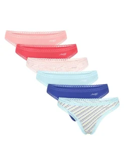 sloggi Damen String - 6er Pack GO Crush in mehrfarbig