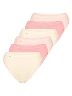 sloggi Damen Tai Slip - 6er Pack Basic+ in rosa
