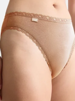 sloggi Damen Tai Slip - 9er Pack 24/7 Cotton Lace in braun