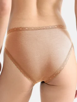 sloggi Damen Tai Slip - 9er Pack 24/7 Cotton Lace in beige