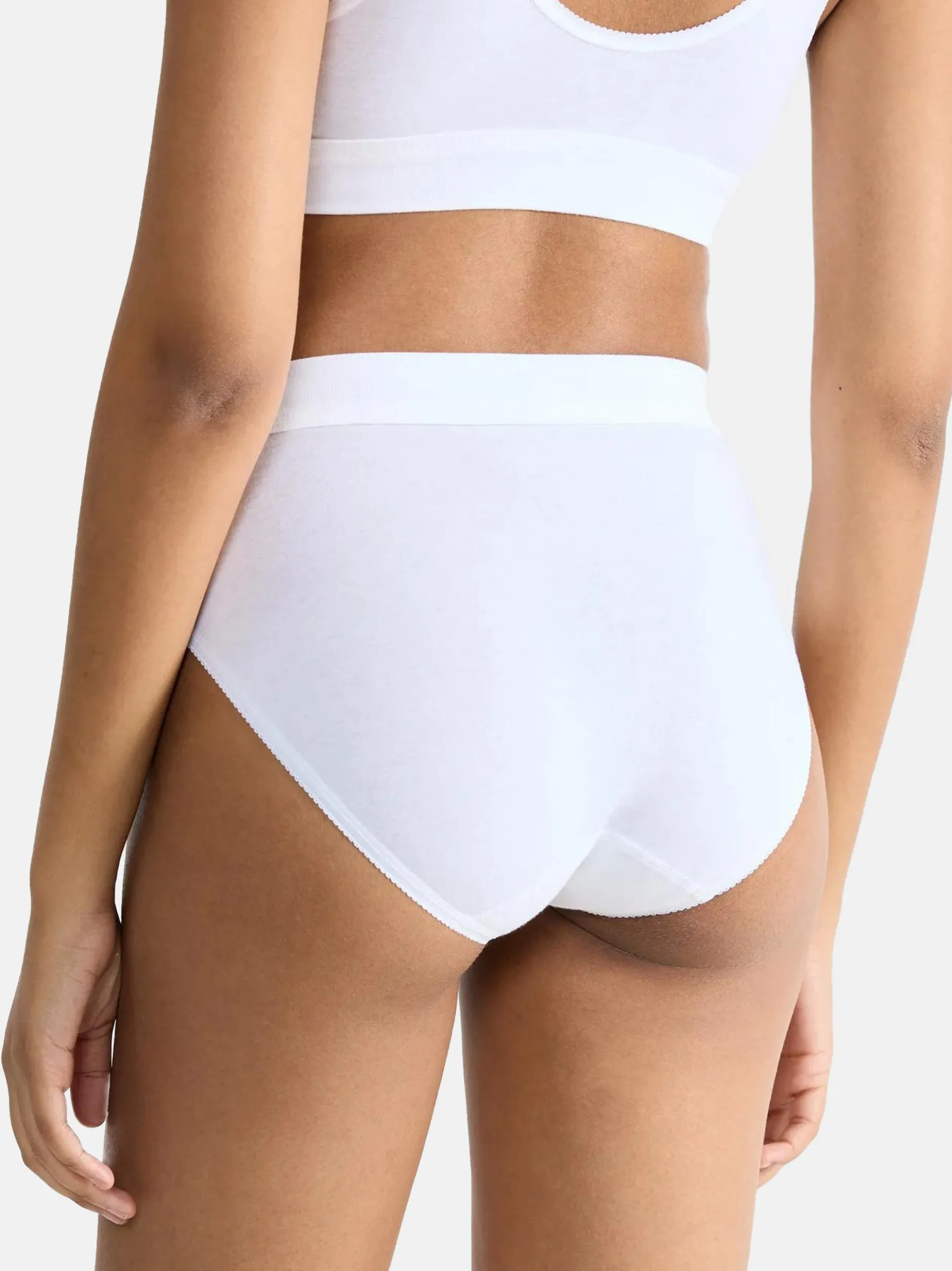 sloggi Damen Tai Slip - 6er Pack Double Comfort T in weiß