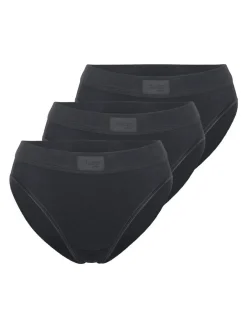 sloggi Damen Tai Slip - 3er Pack Double Comfort T in schwarz
