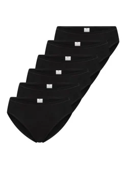 sloggi Damen Tai Slip - 6er Pack GO Daily Cotton in schwarz