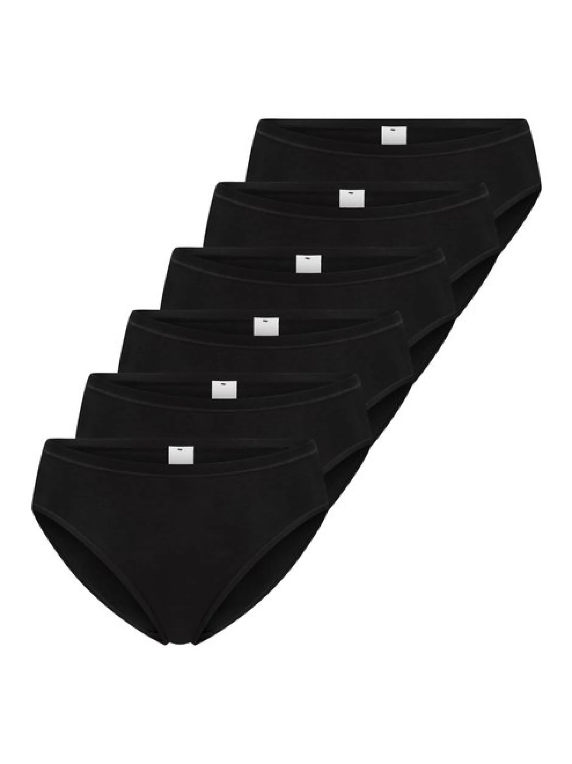 sloggi Damen Tai Slip - 6er Pack GO Daily Cotton in schwarz