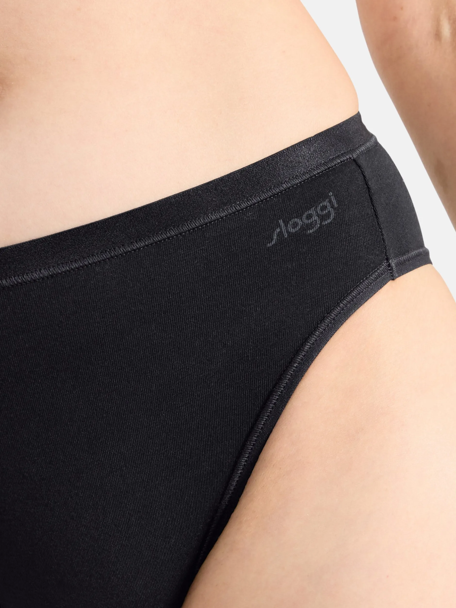 sloggi Damen Tai Slip - 6er Pack GO Daily Cotton in schwarz