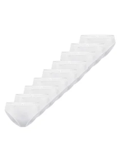 sloggi Damen Tai Slip - 9er Pack 24/7 Microfibre in weiß