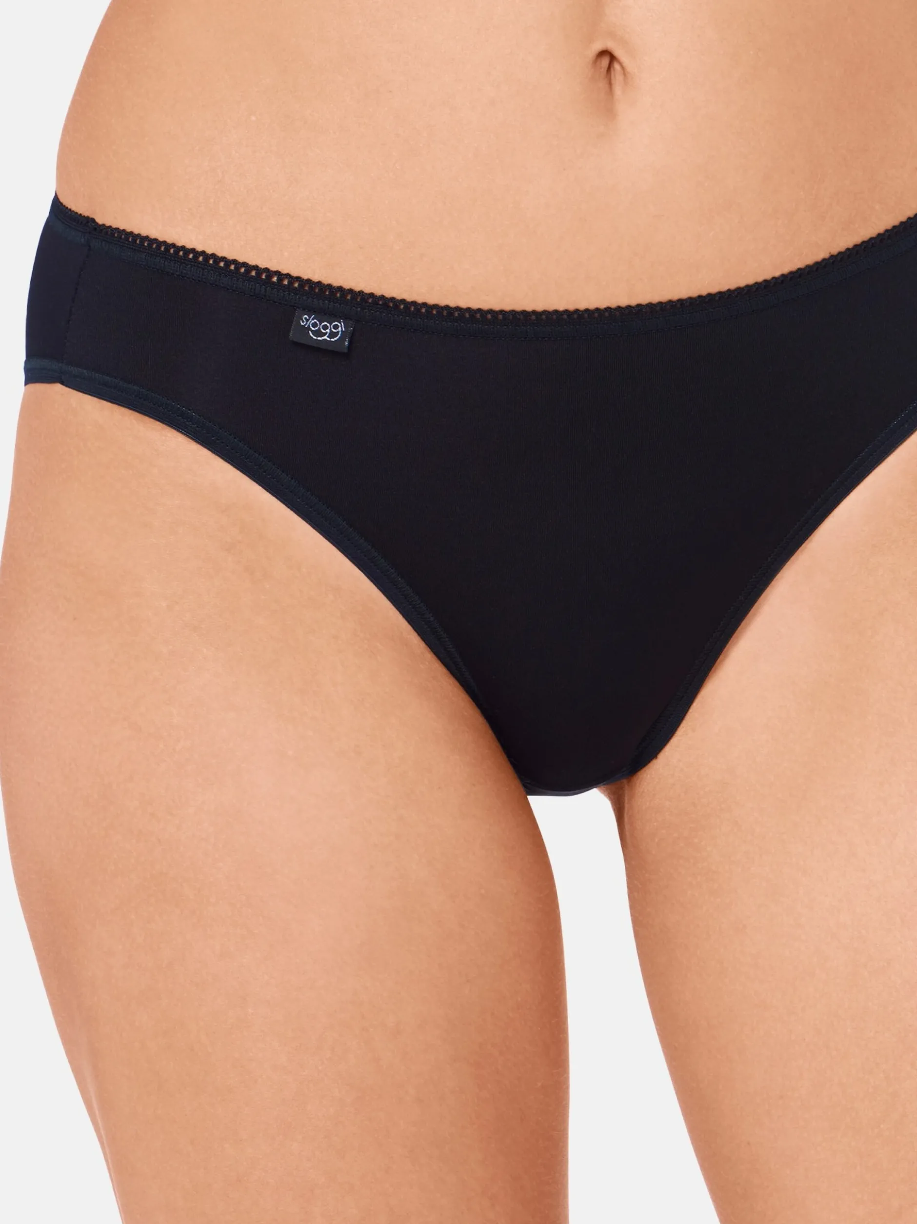 sloggi Damen Tai Slip - 6er Pack 24/7 Microfibre in schwarz