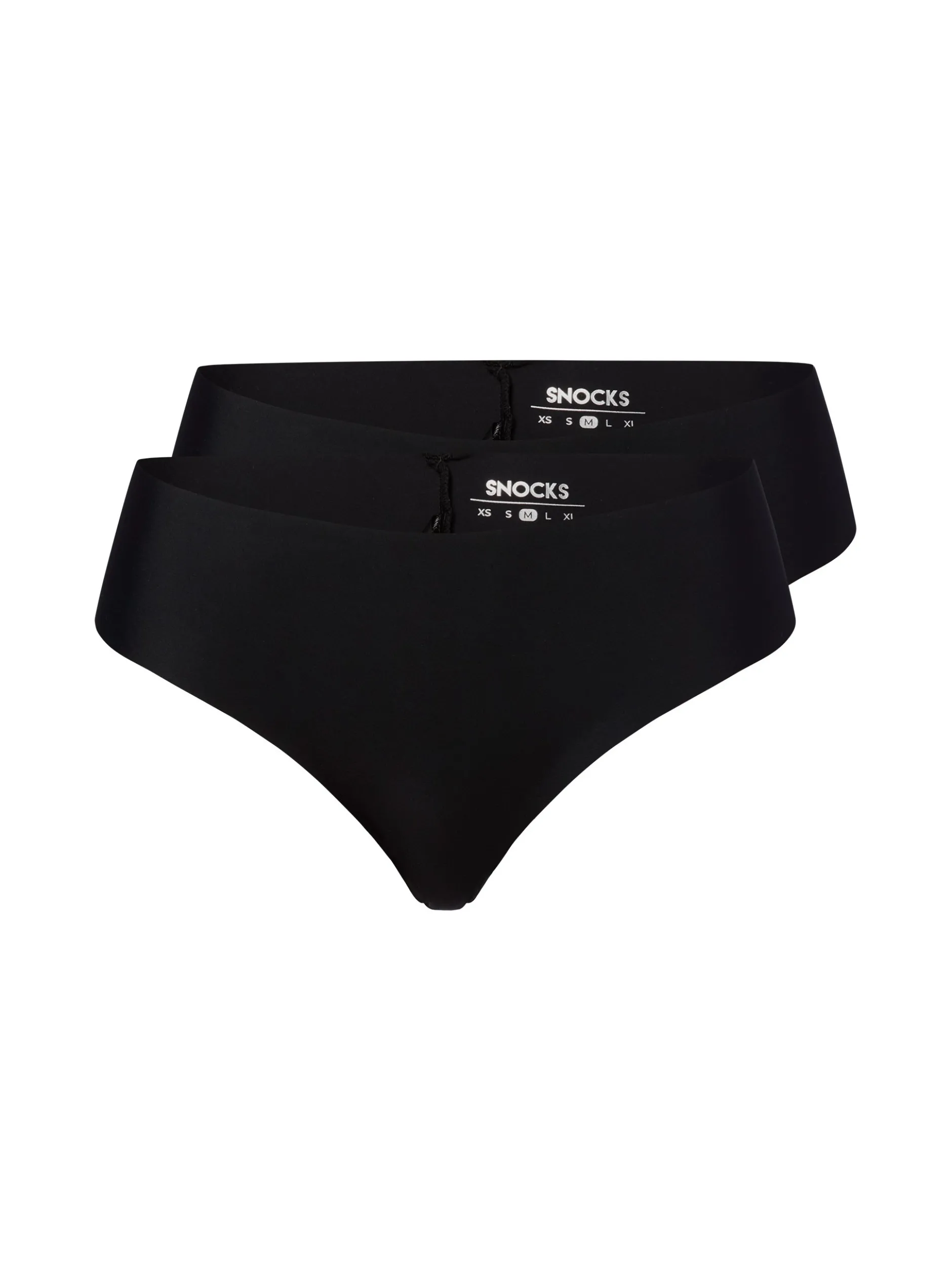 Snocks Damen Hipster-Panty im 2er-Pack in schwarz
