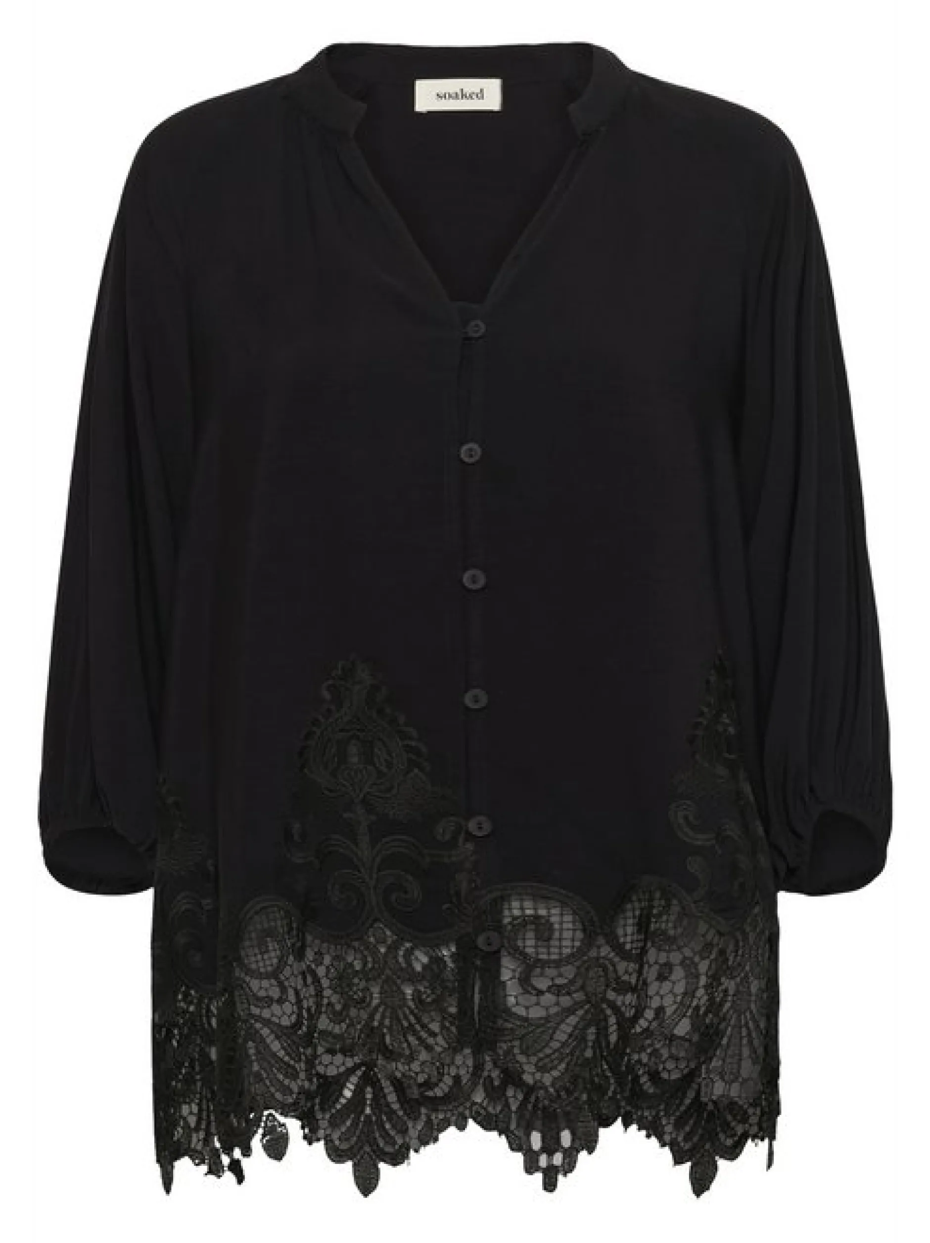Soaked in Luxury Damen Bluse SLZinaida in schwarz