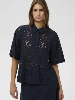 Soaked in Luxury Damen Bluse - Taya in marine