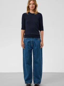 Soaked in Luxury Damen Langarmshirt SLSpina in marine