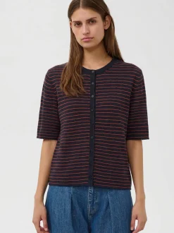 Soaked in Luxury Damen Strickjacke SLSpina in marine rot