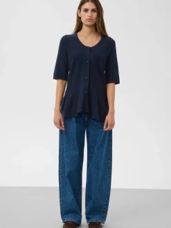 Soaked in Luxury Damen Strickjacke SLSanja in marine