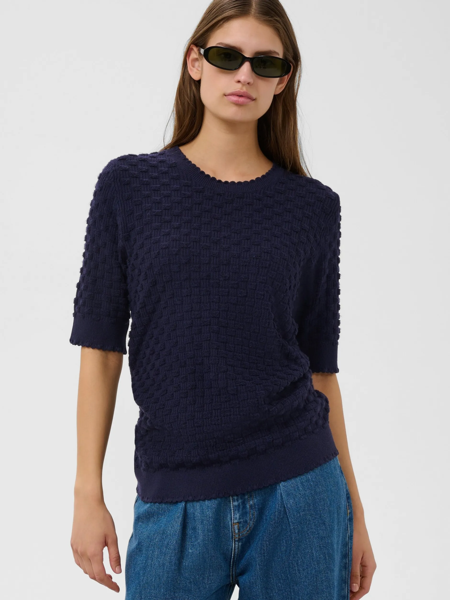 Soaked in Luxury Damen Strickpullover SLSpina in marine