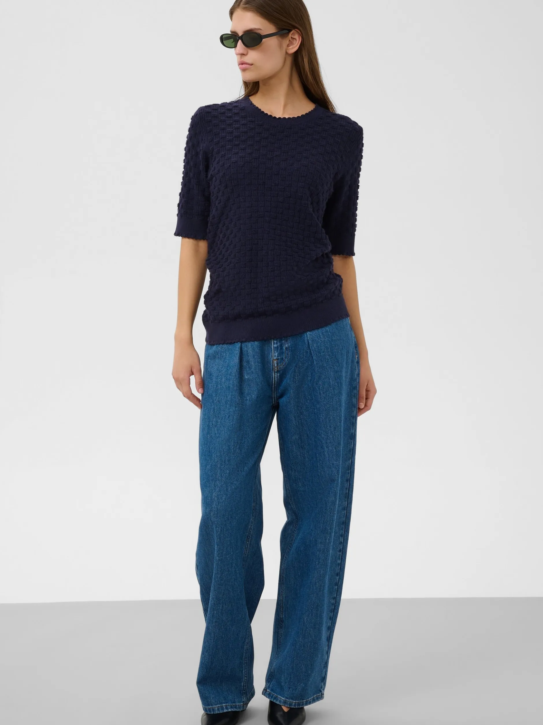 Soaked in Luxury Damen Strickpullover SLSpina in marine