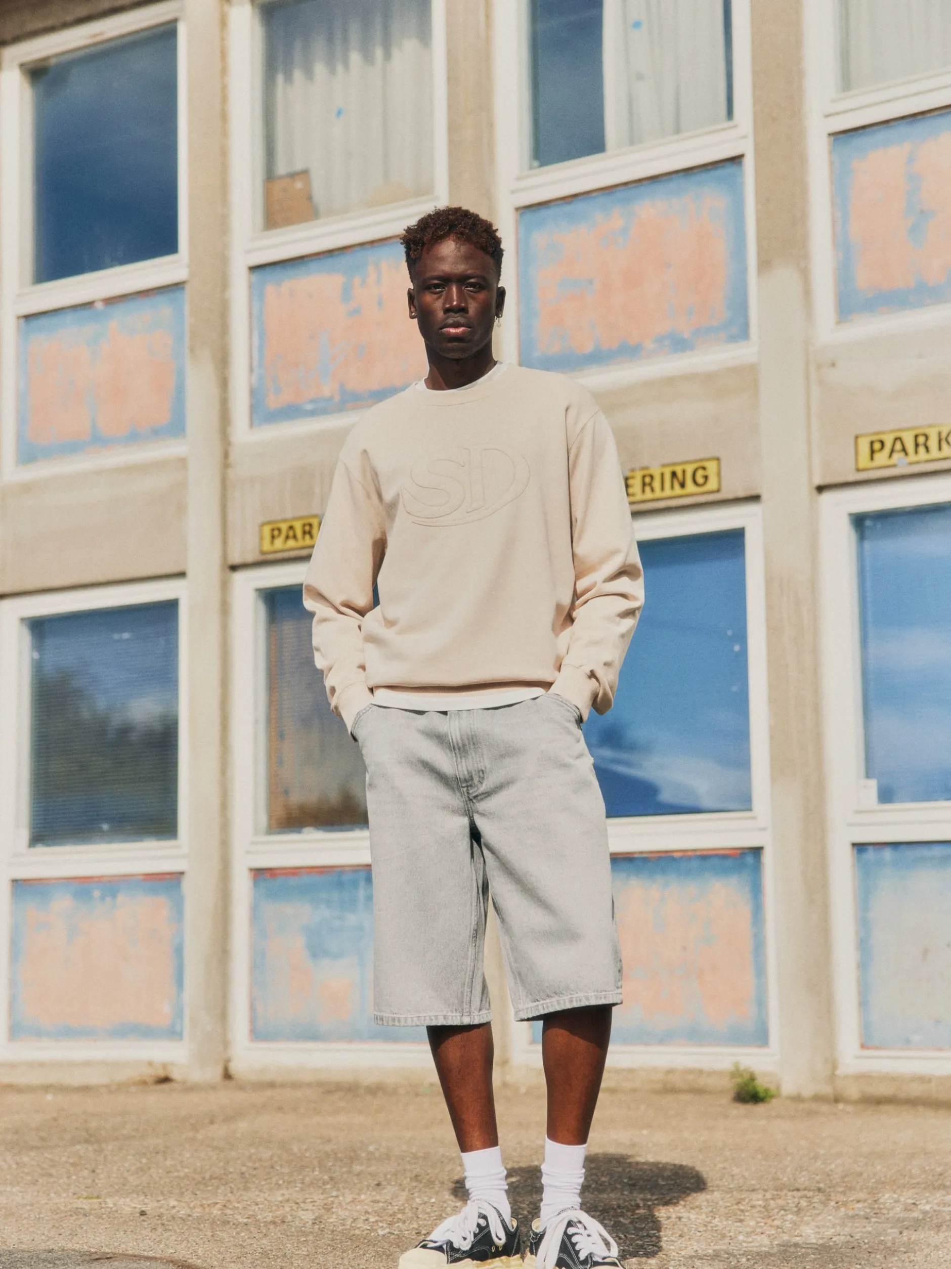 Solid Herren Bermudas - SDTommy Talib in hellgrau