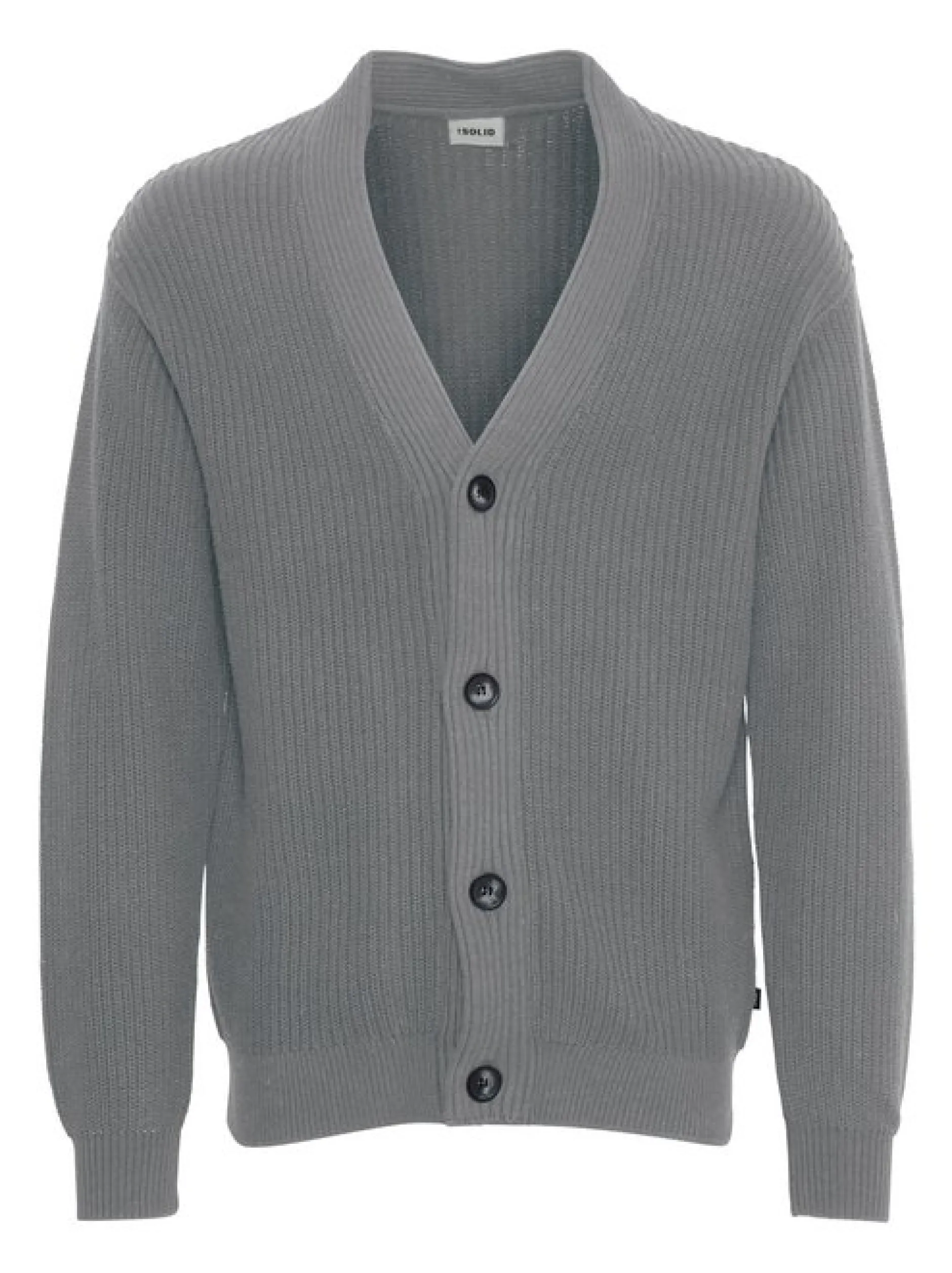 Solid Herren Cardigan - SDGore in grau