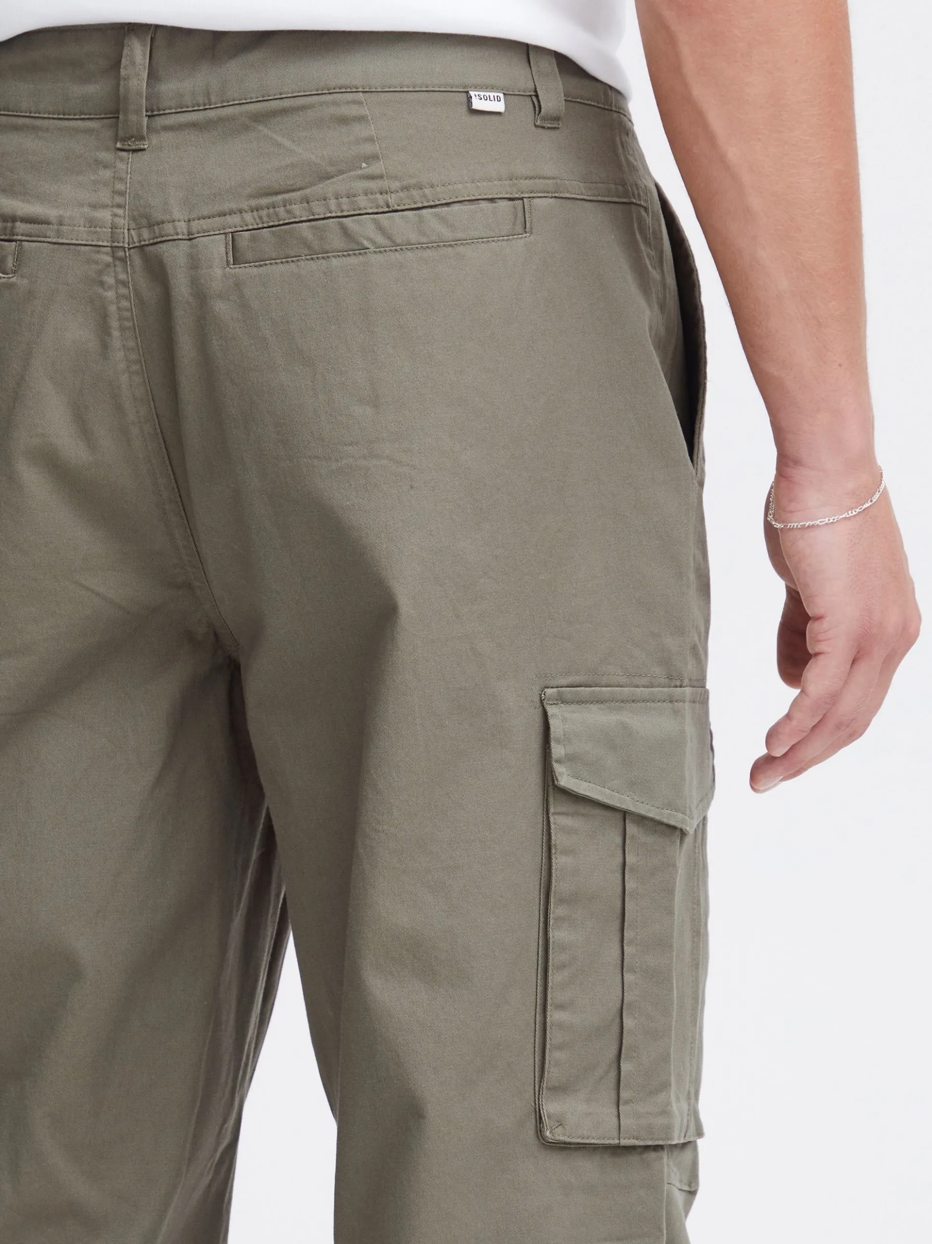 Solid Herren Cargohose - SDJoe in oliv