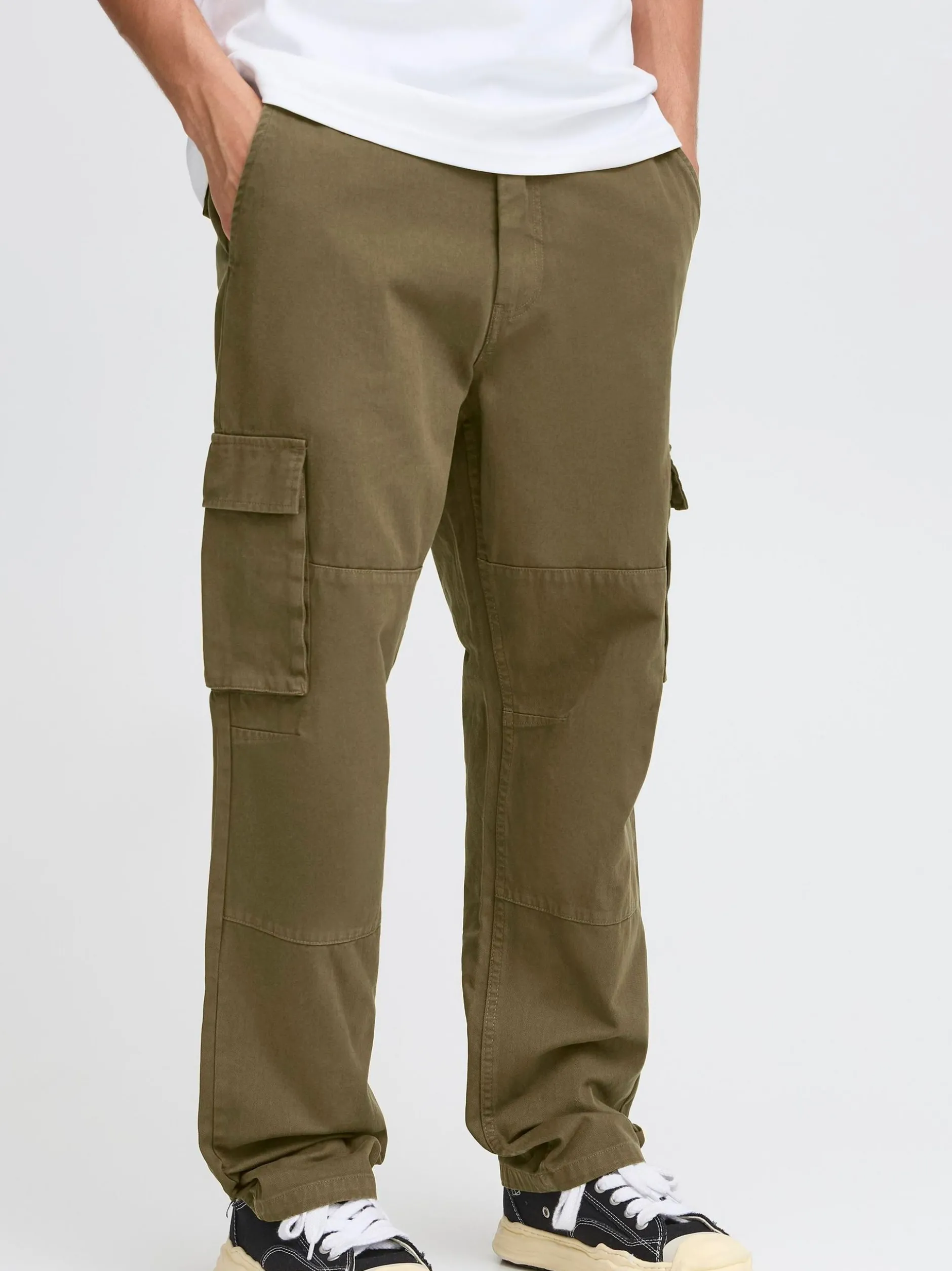 Solid Herren Cargohose - SDLiam in grün