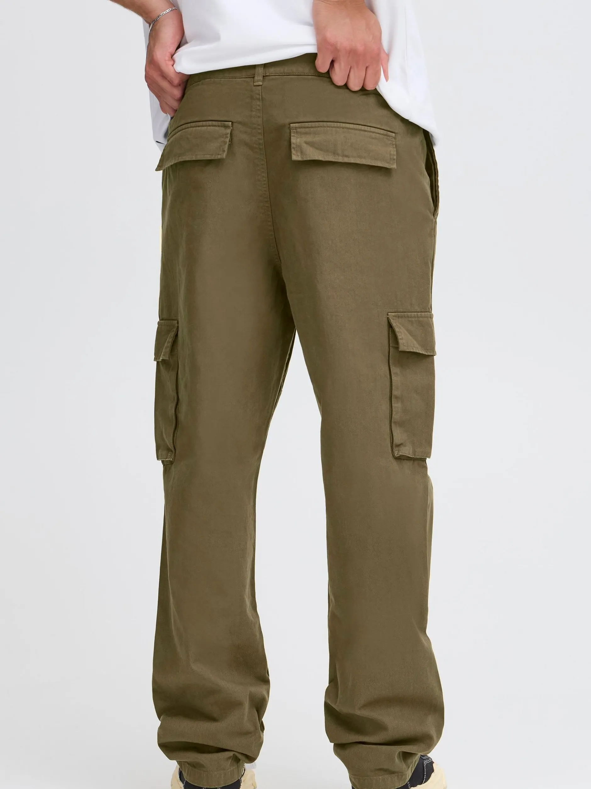 Solid Herren Cargohose - SDLiam in grün