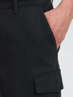 Solid Herren Cargohose - SDMohan Stretch in schwarz